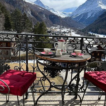 Heida, Studio Ensoleille Au Village Avec Magnifique Vue Sur La Dent-Blanche Evolène Eksteriør bilde