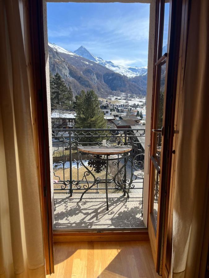 Heida, Studio Ensoleille Au Village Avec Magnifique Vue Sur La Dent-Blanche Evolène Eksteriør bilde